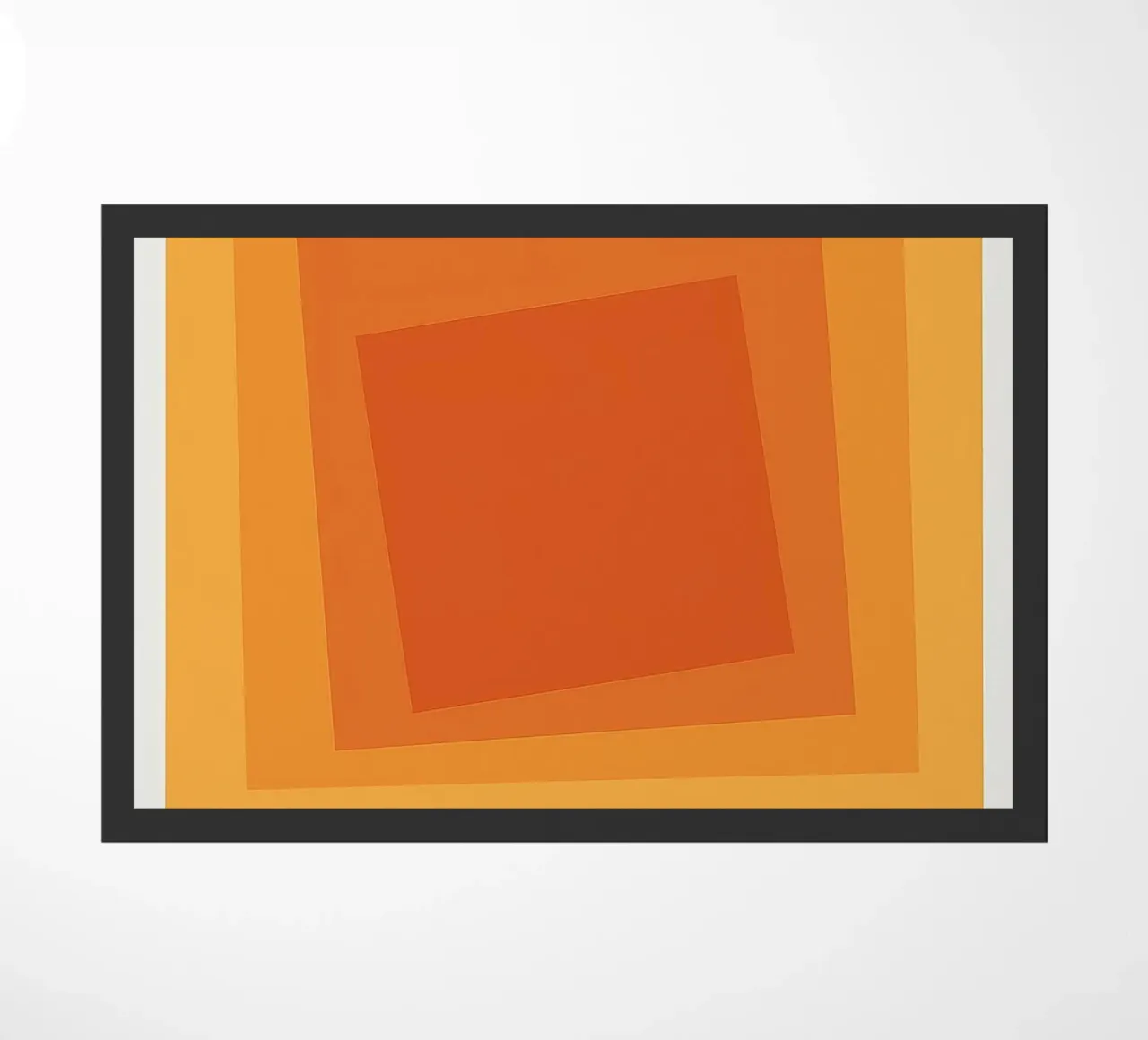Mostra sulle piazze di Josef Albers zerbino da Lile Shop