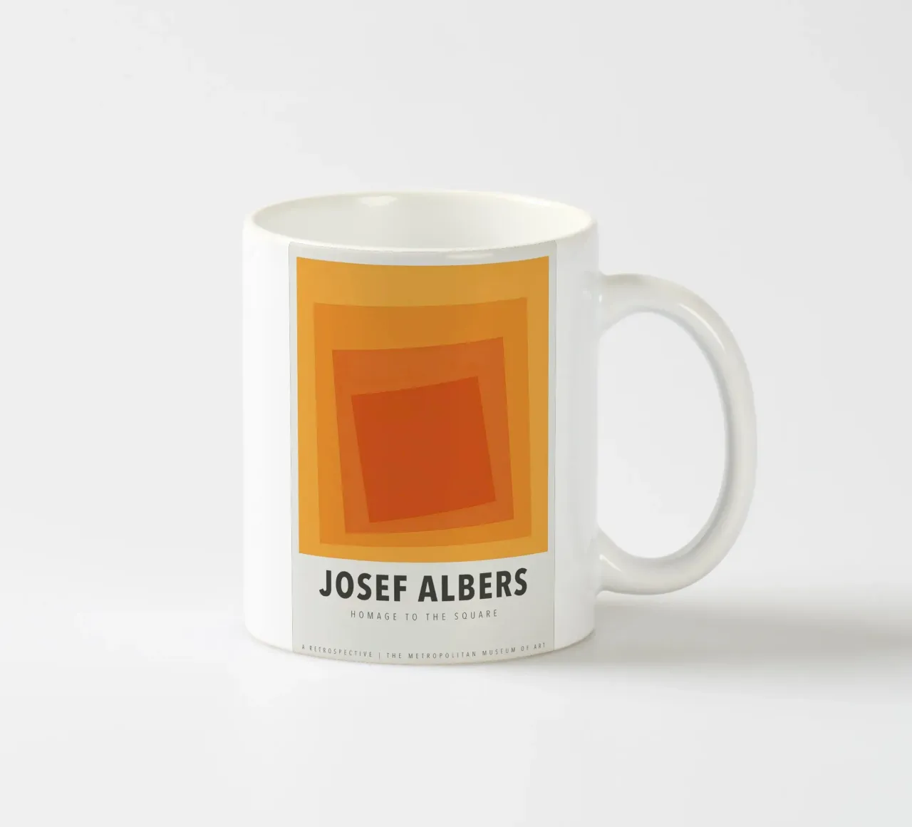 Mostra sulle piazze di Josef Albers tazza in ceramica da Lile Shop