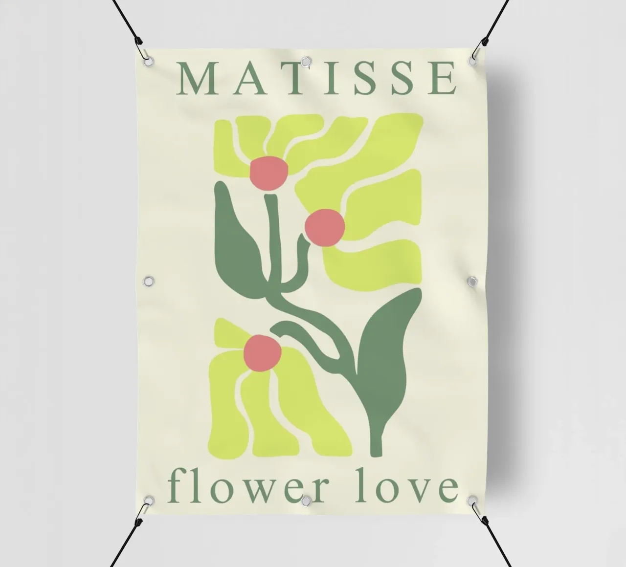 hanging green leaves pvc cover by sazkia art