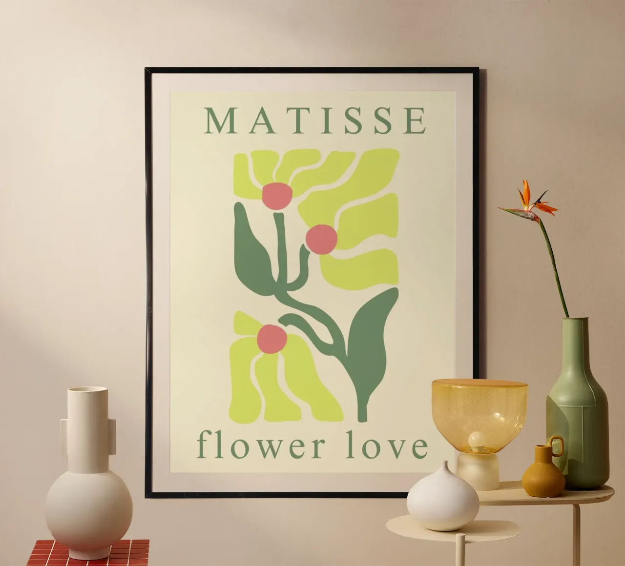 foglie verdi pendenti poster da sazkia art