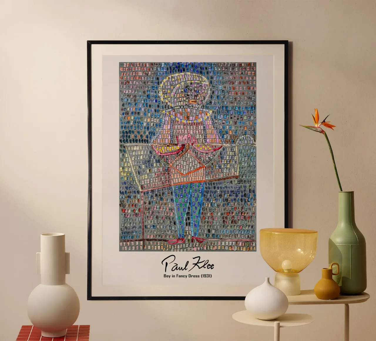 Paul Klee Ragazzo in maschera 1931 carta hahnemühle da Lile Shop