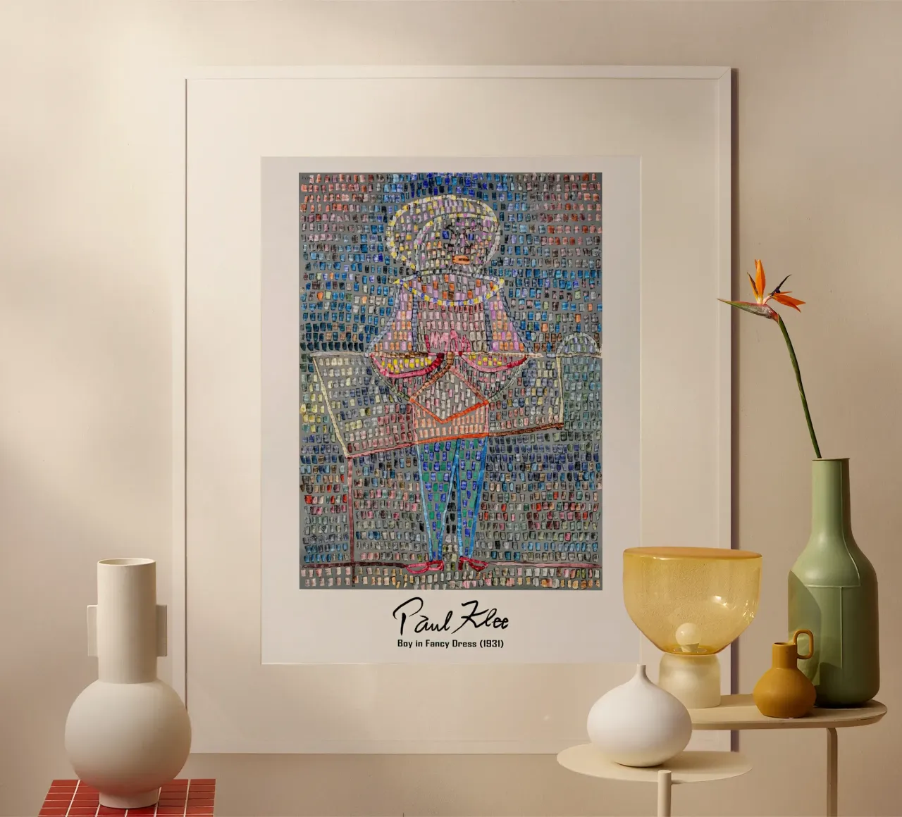 Paul Klee Ragazzo in maschera 1931 carta hahnemühle da Lile Shop