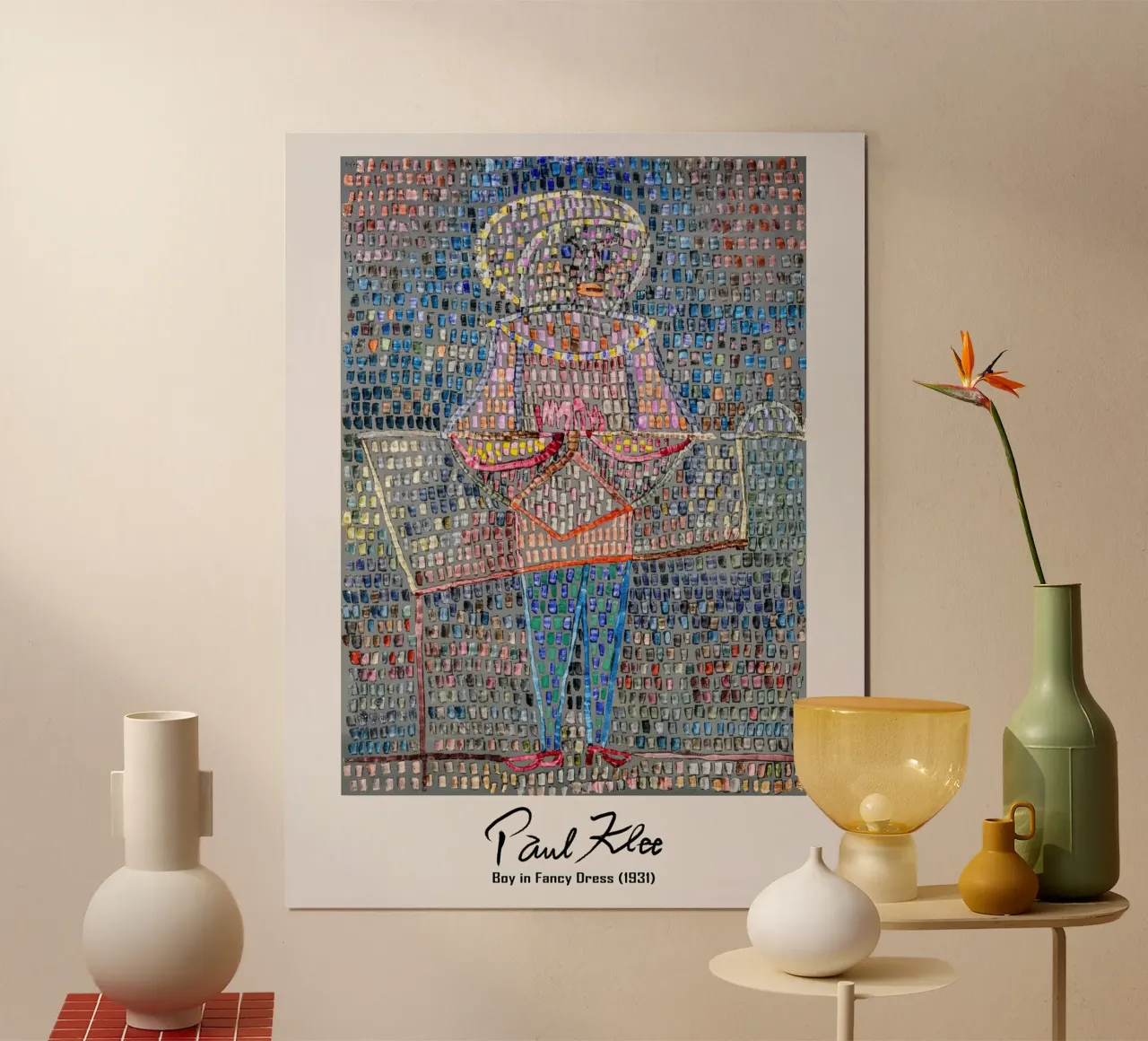 Paul Klee Ragazzo in maschera 1931 carta hahnemühle da Lile Shop