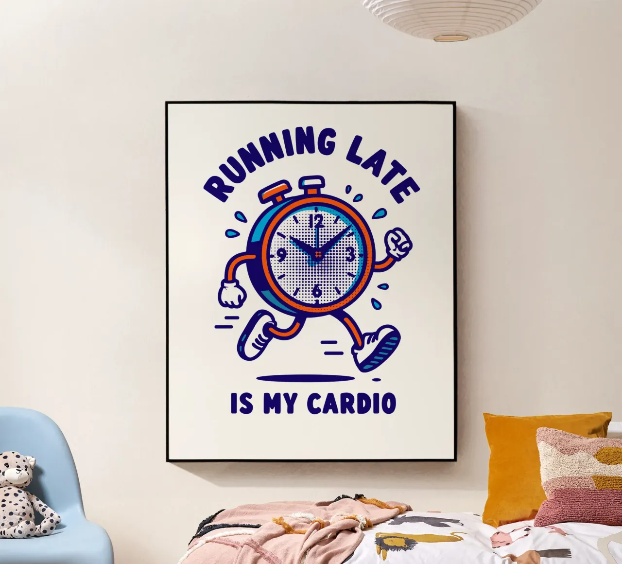 Running Late is My Cardio plexiglass da edsonramosart