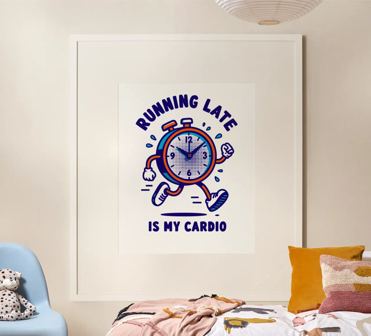 Running Late is My Cardio poster da edsonramosart