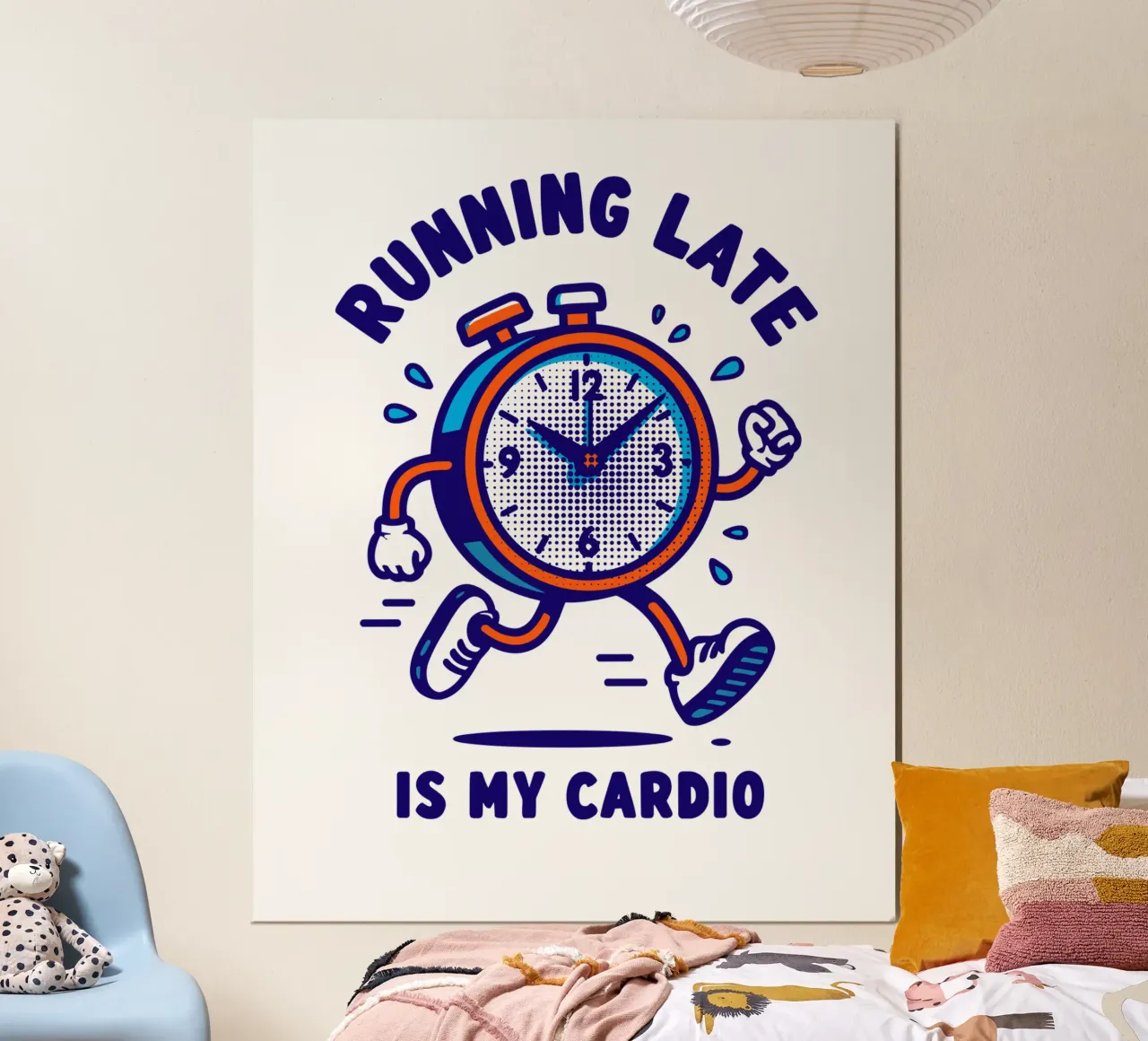 Running Late is My Cardio poster da edsonramosart