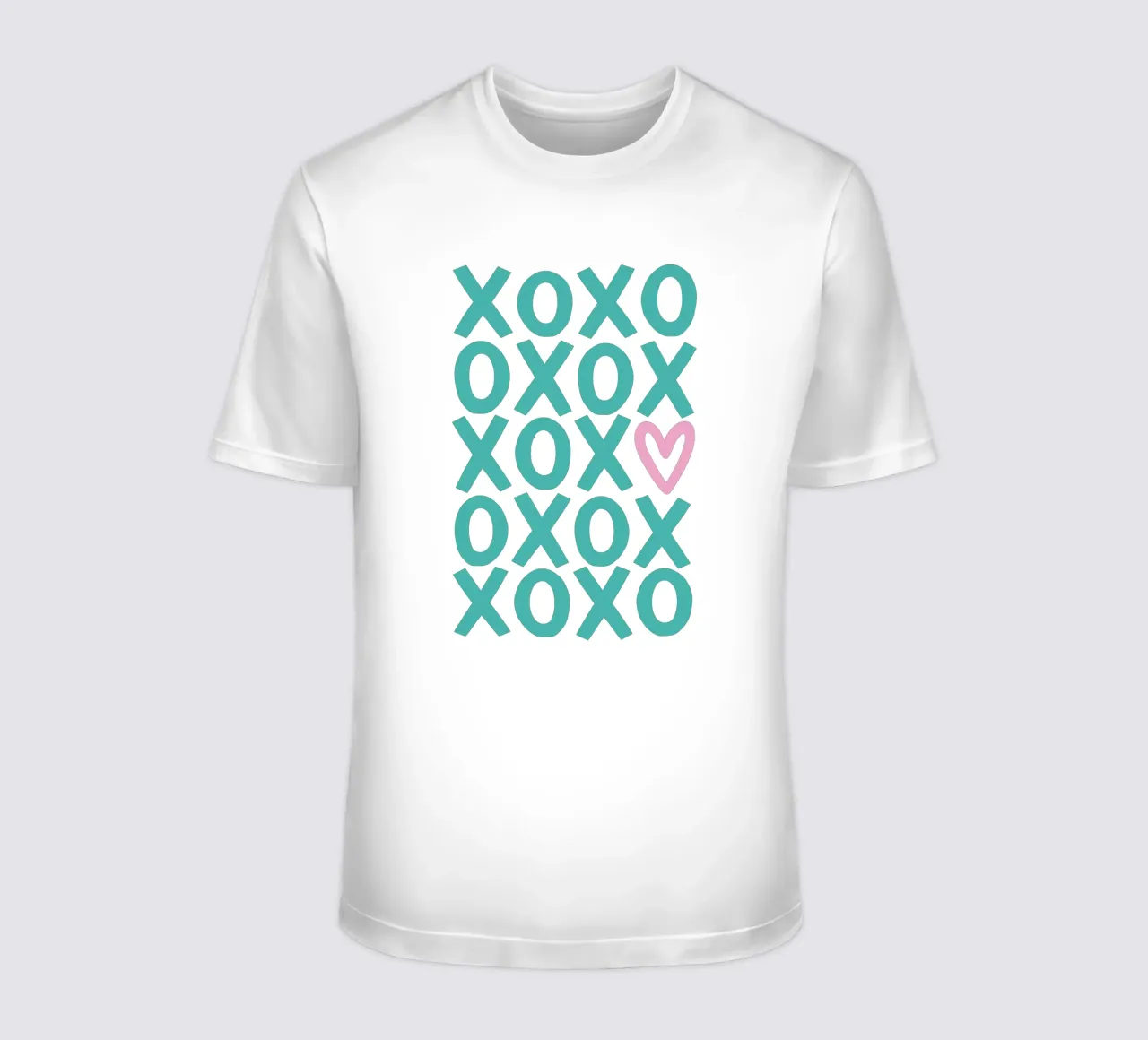 xoxo - green and pink t-shirt by Vivdesign