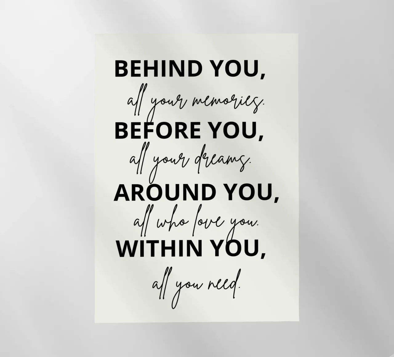 Positive Behind You All Your Memories pellicola backlit da ramosashop