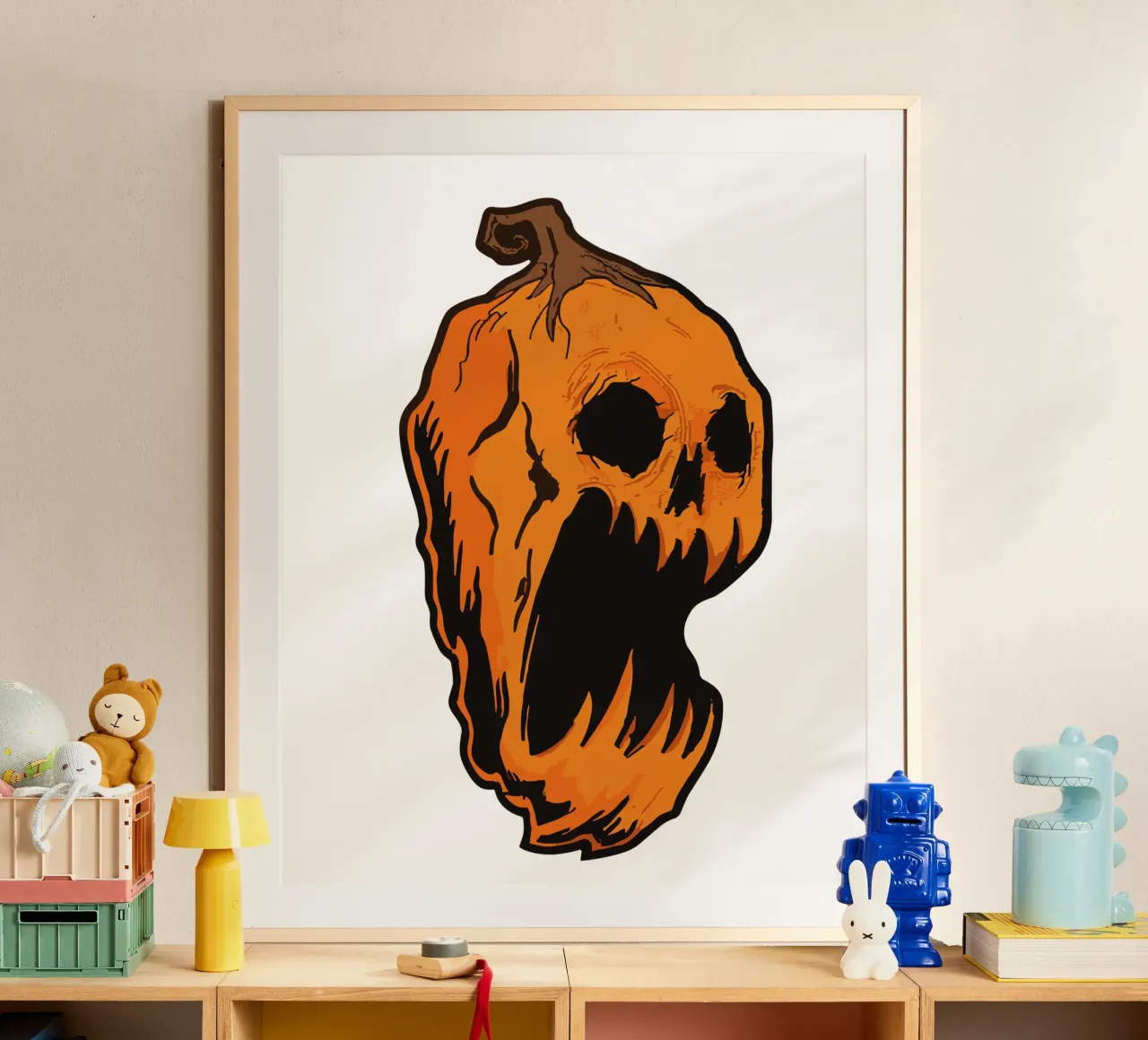 Pumpkin eerie poster van edsonramosart