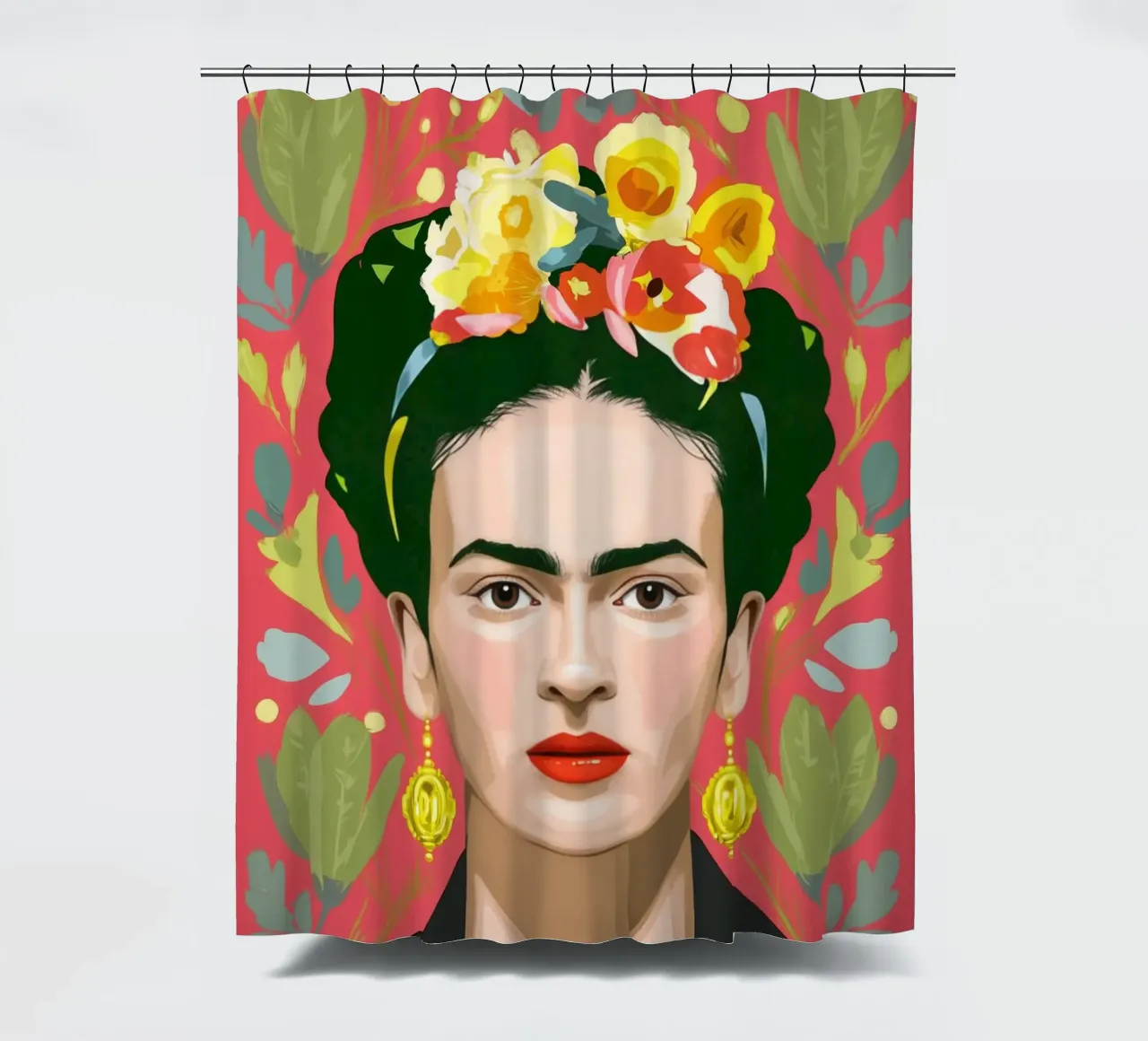 Forever Frida cortina de baño de Clara August