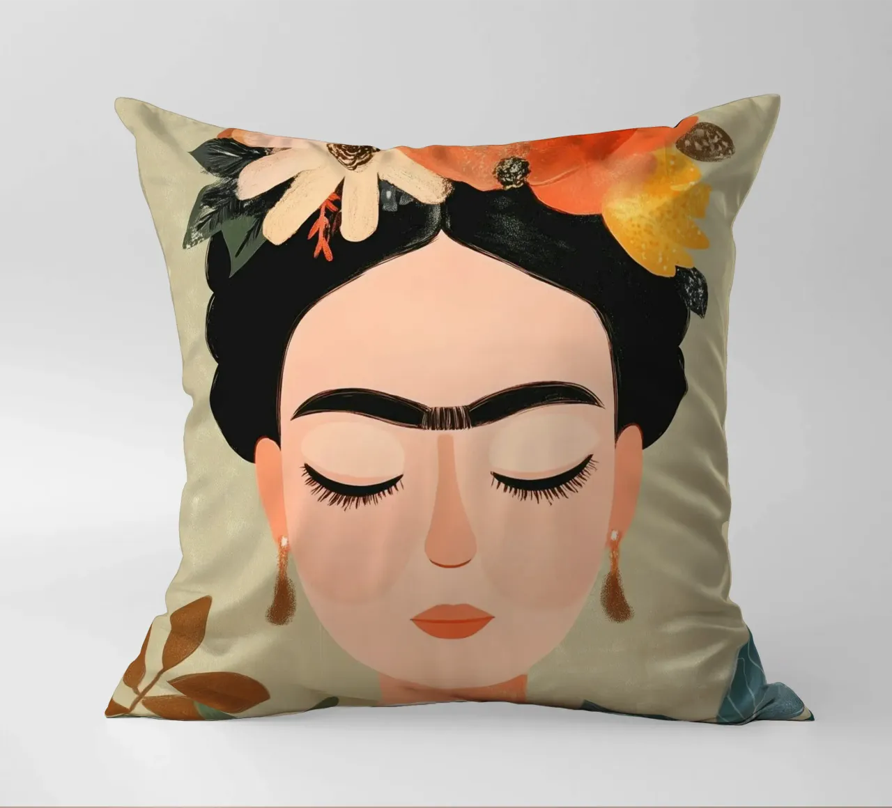 Frida en Silencio decorative cushion by Clara August