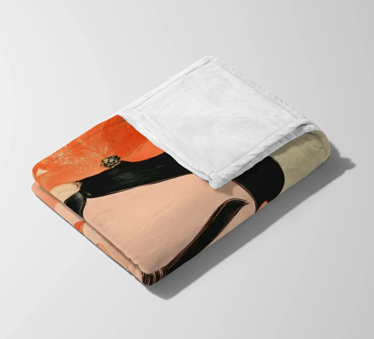 Frida en Silencio fleece blanket by Clara August