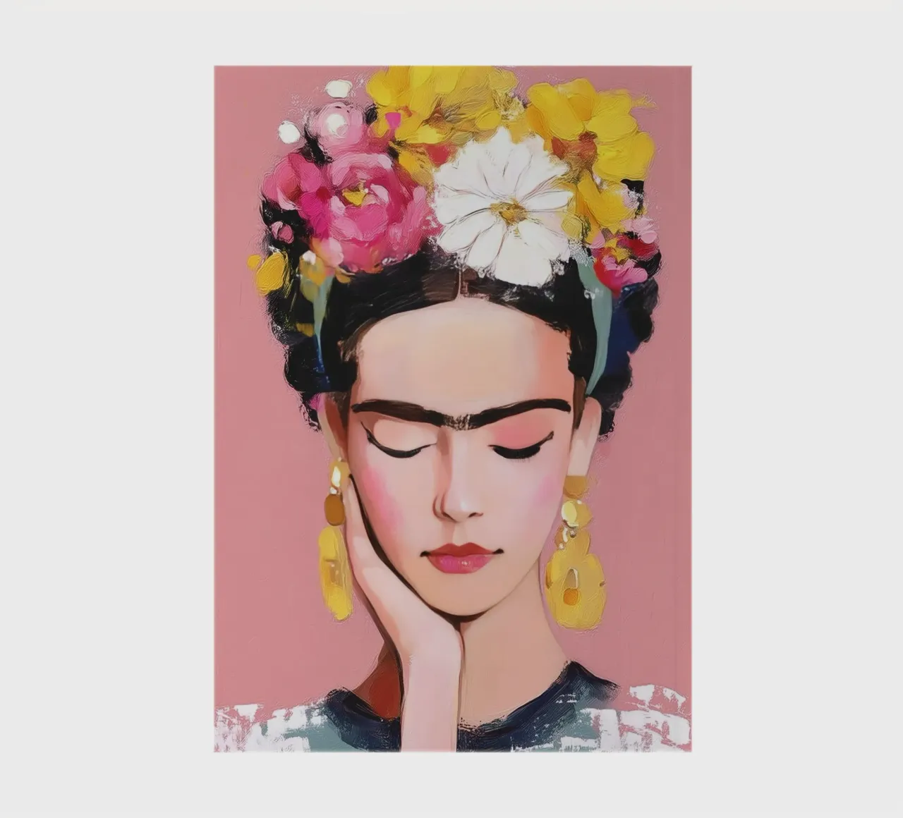 Frida in Pink Grace notebook by Clara August