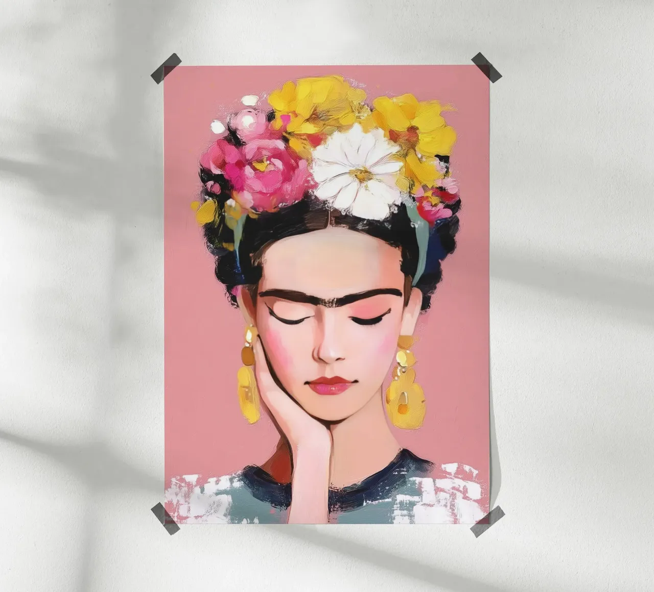 Frida in Pink Grace poster by Clara August