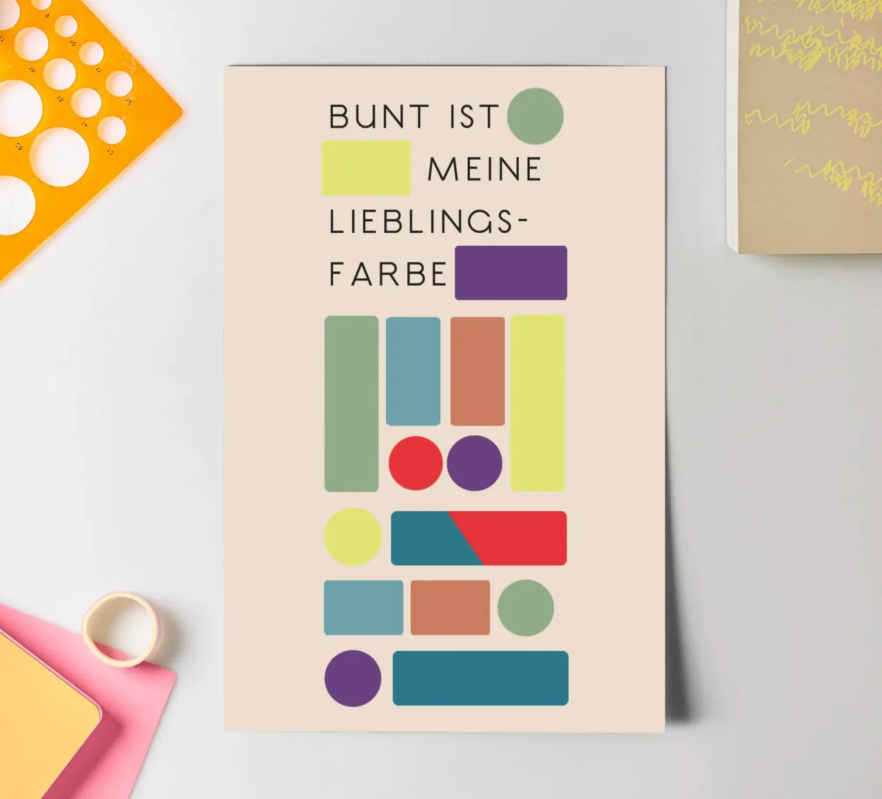 Il colore preferito è il colorato (2) foglio adesivo da maramirage