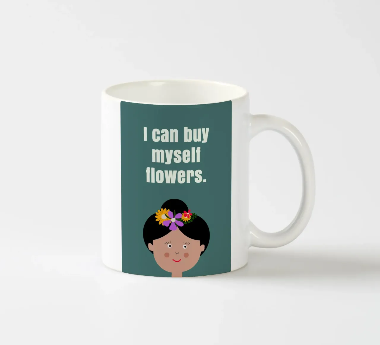 Posso comprarmi dei fiori (ragazza) tazza in ceramica da maramirage