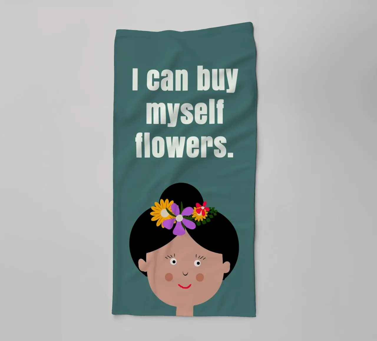 Posso comprarmi dei fiori (ragazza) asciugamano da bagno da maramirage