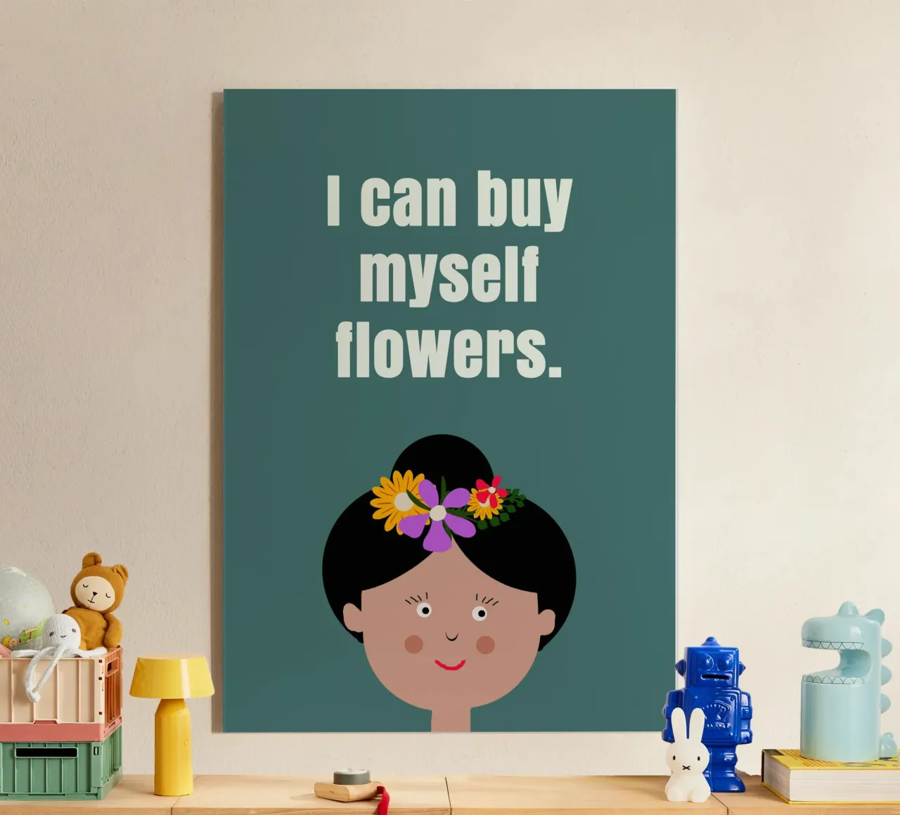 Posso comprarmi dei fiori (ragazza) plexiglass da maramirage