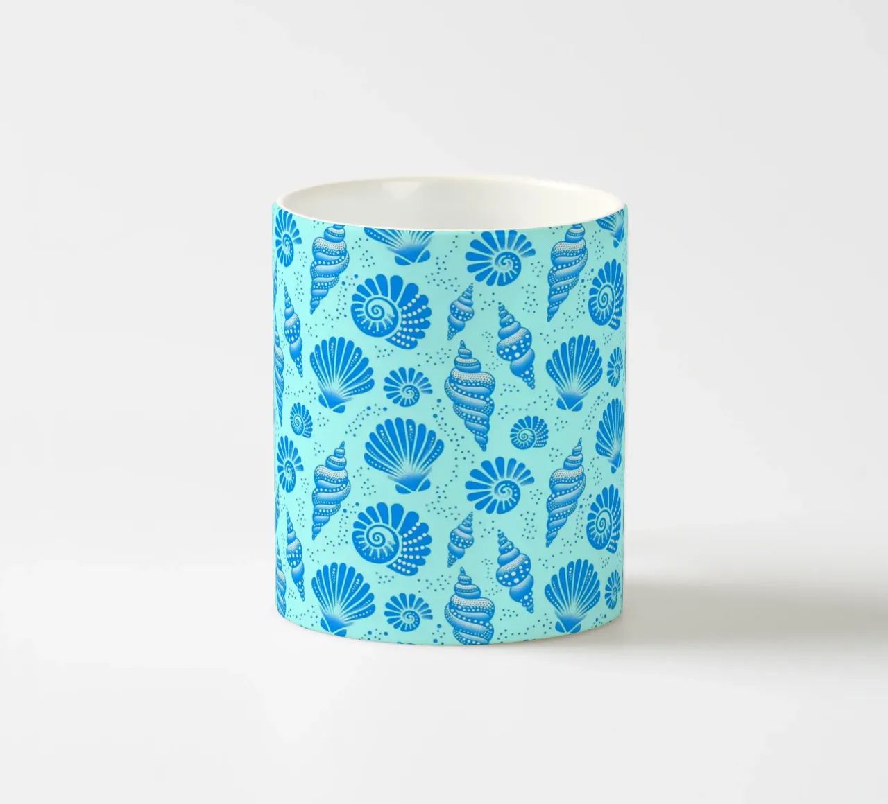 Conchiglie blu ceruleo tazza in ceramica da SilverPegasus