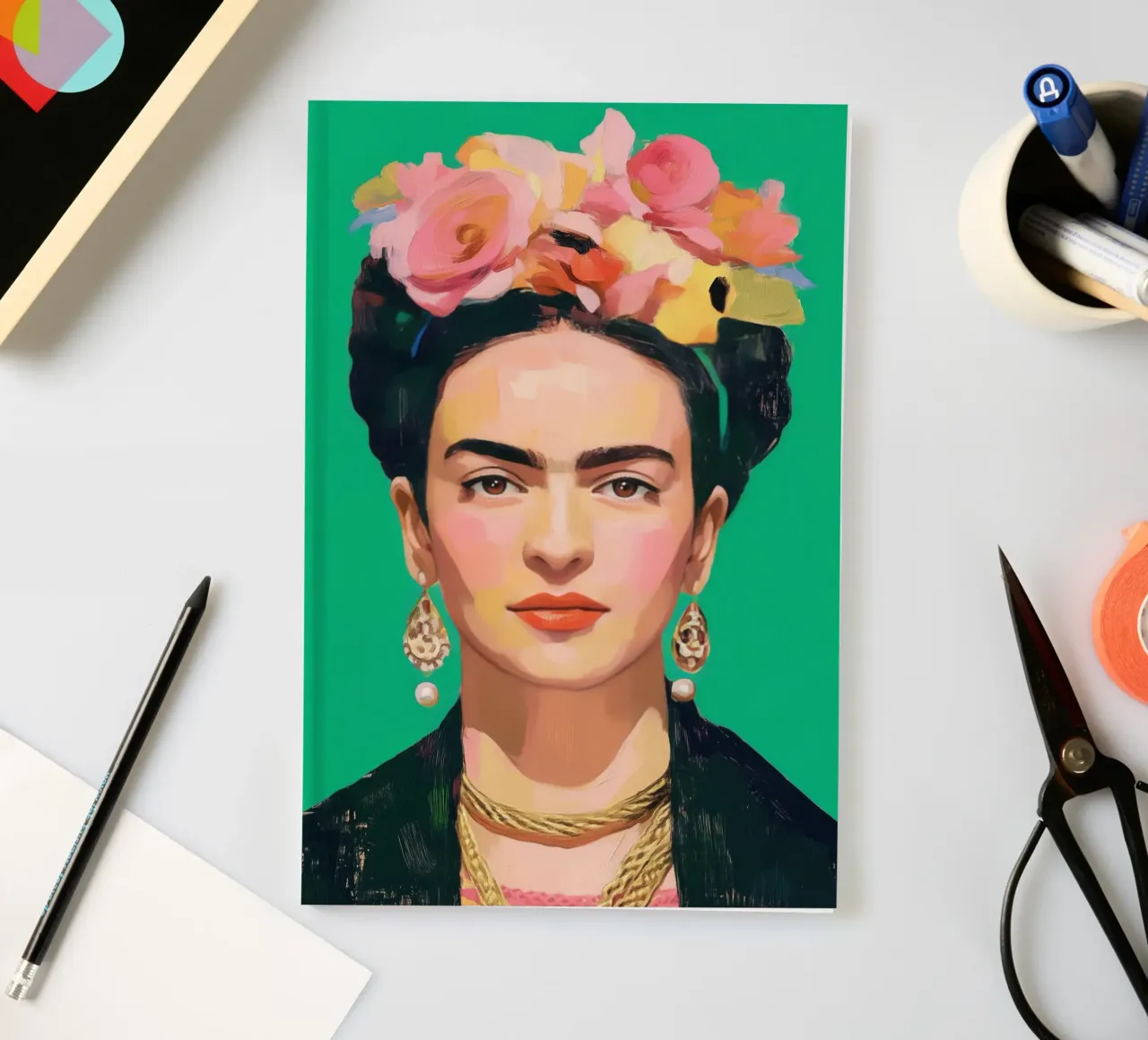 Frida Verde notebook by Clara August