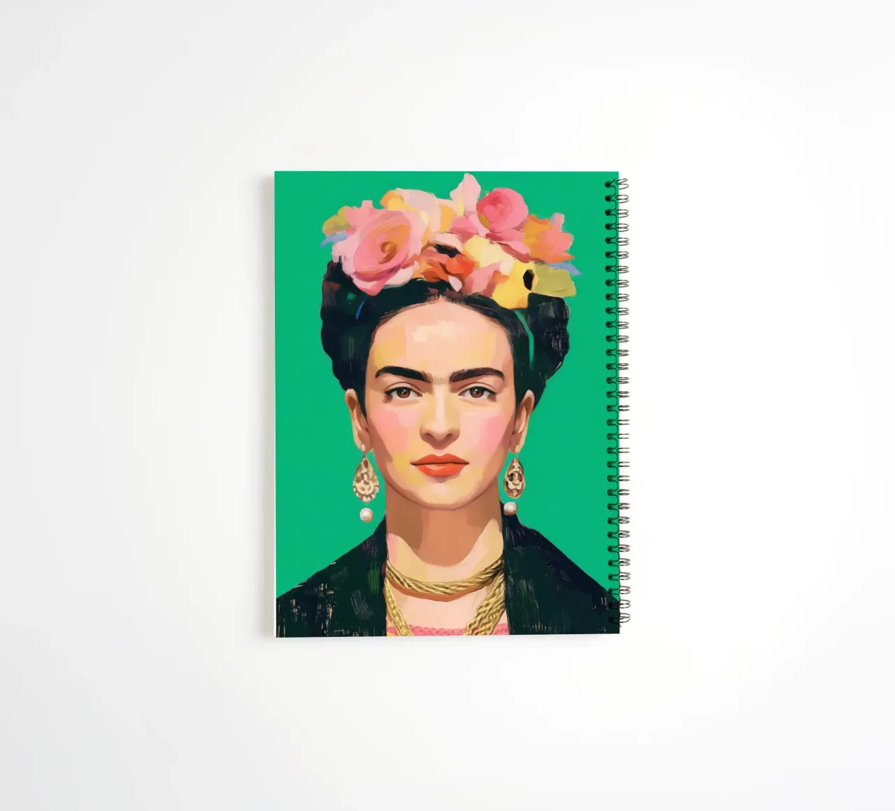 Frida Verde spiral notebook by Clara August