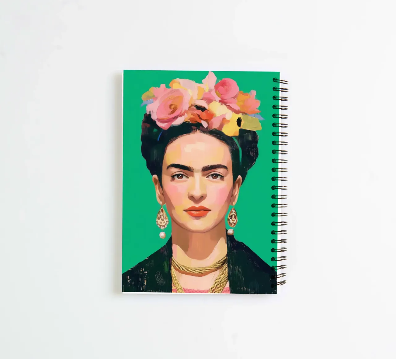Frida Verde spiral notebook by Clara August