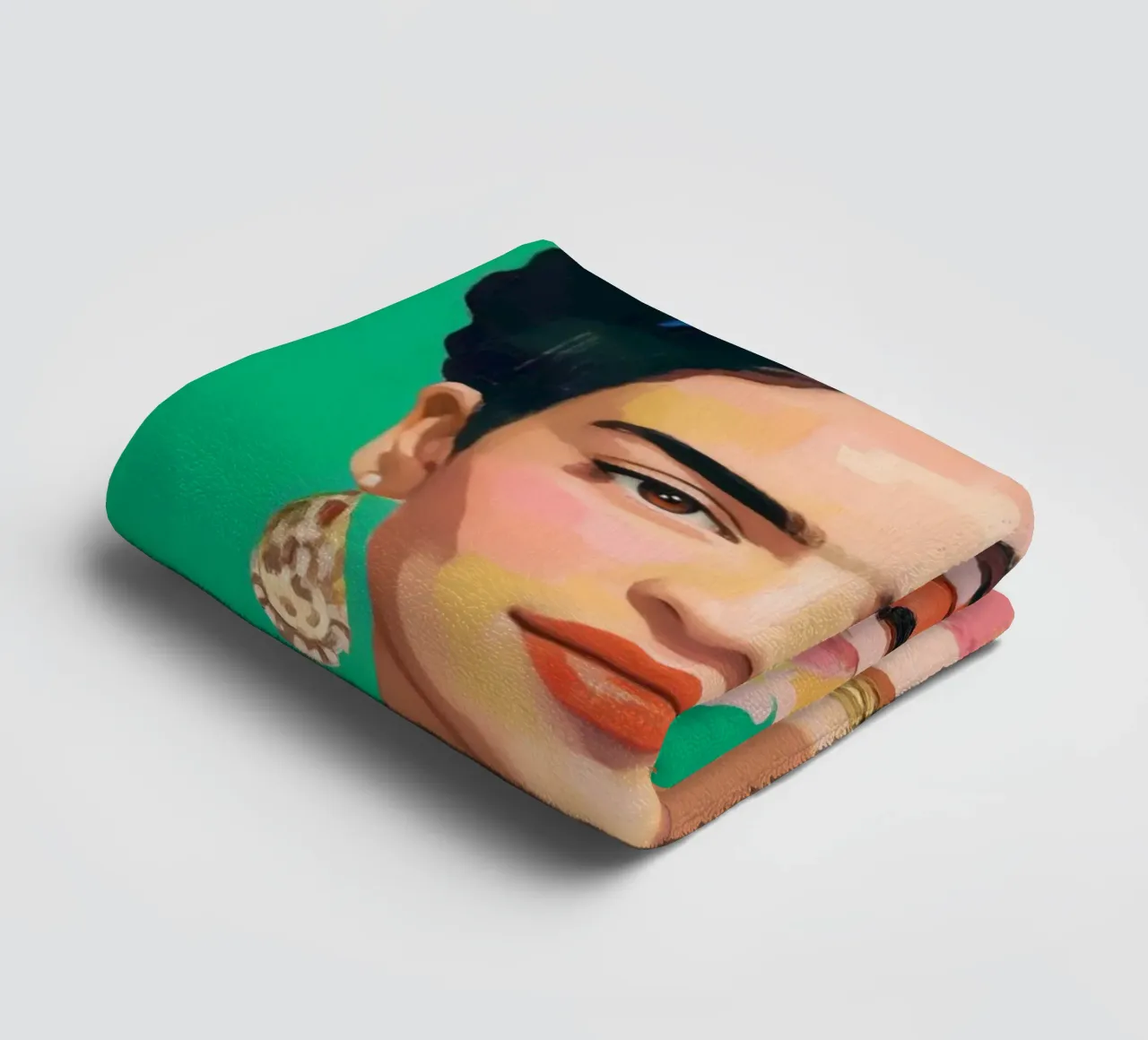 Frida Verde towel by Clara August