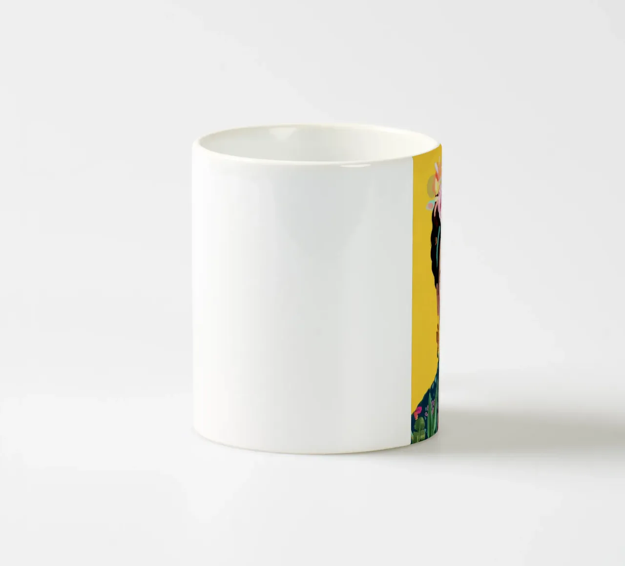 Frida Vive Aquí Keramik Tasse von Clara August
