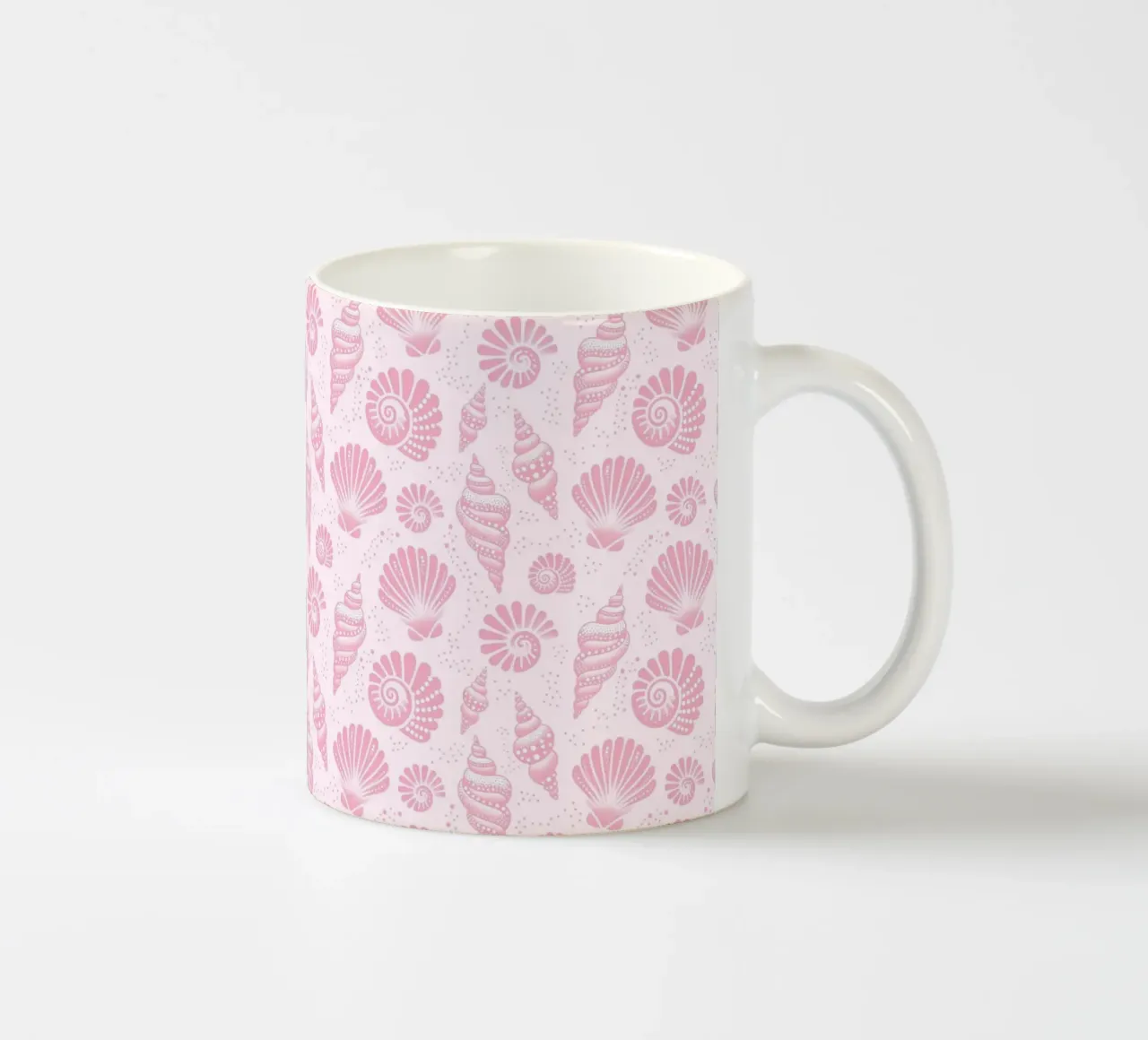 Conchiglie rosa confetto tazza in ceramica da SilverPegasus