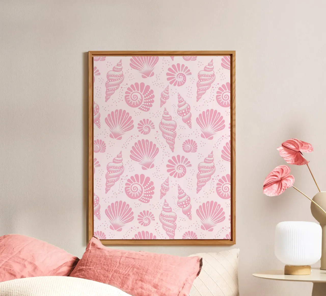 Muscheln Blush Pink Forex-Platte von SilverPegasus