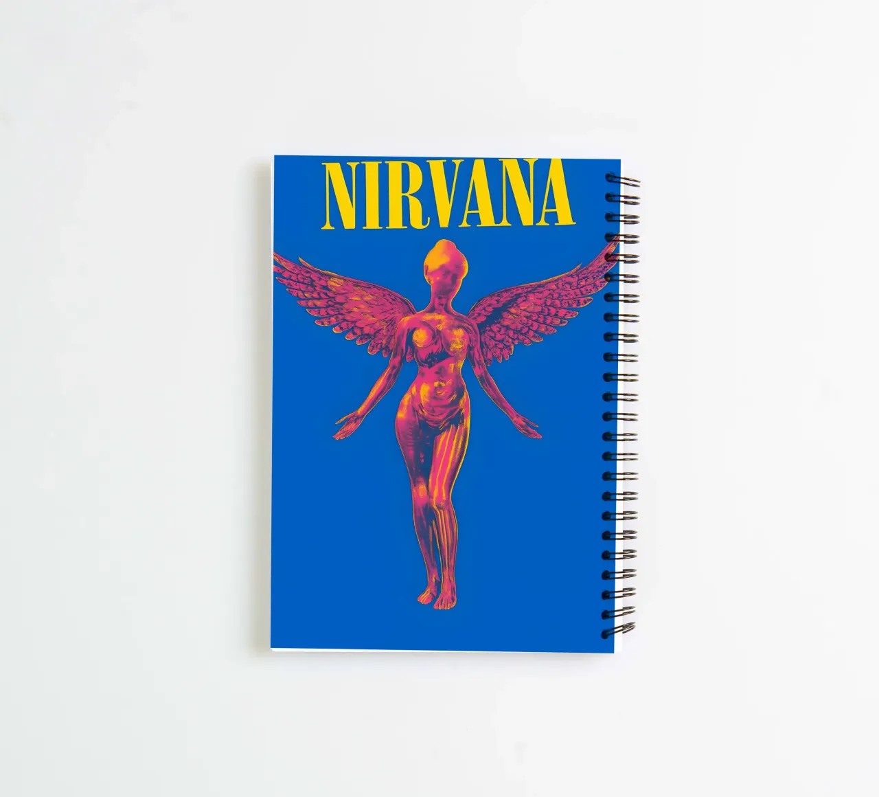 SAARAV Nirvana Concert Poster Kurt Cobain Rock Music Aesthet spiral notebook by DGUnder