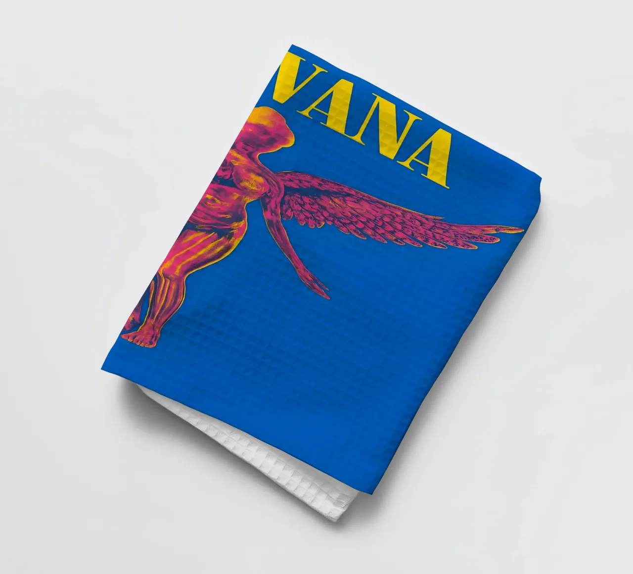 SAARAV Nirvana Concert Poster Kurt Cobain Rock Music Aesthet tea towel by DGUnder