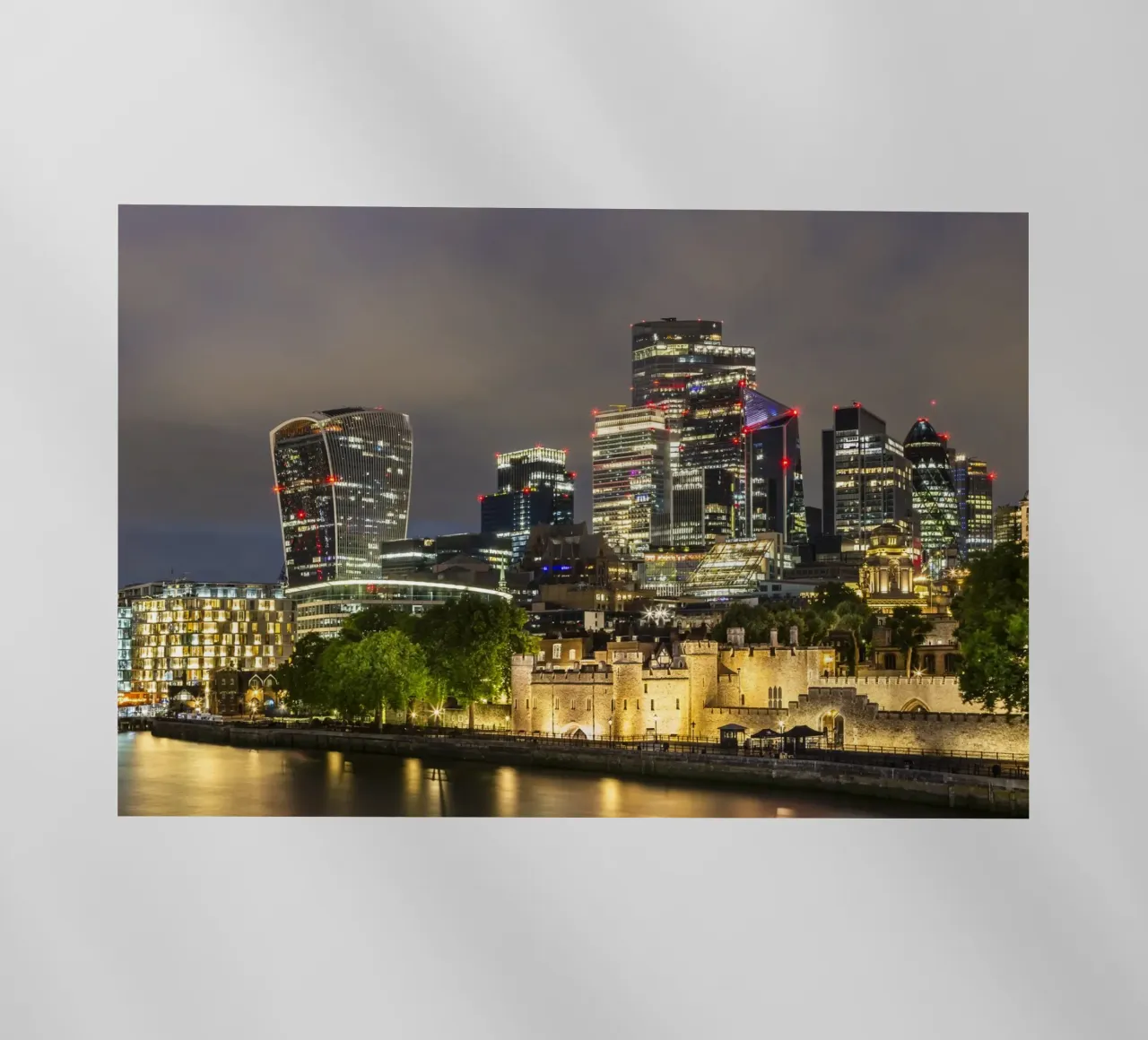 LONDEN Architectuur door de eeuwen heen backlit folie van Melanie Viola