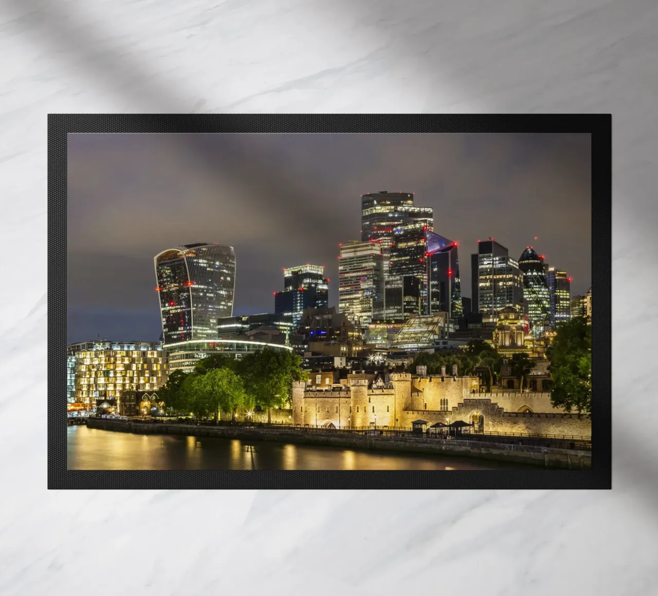 LONDEN Architectuur door de eeuwen heen deurmat van Melanie Viola