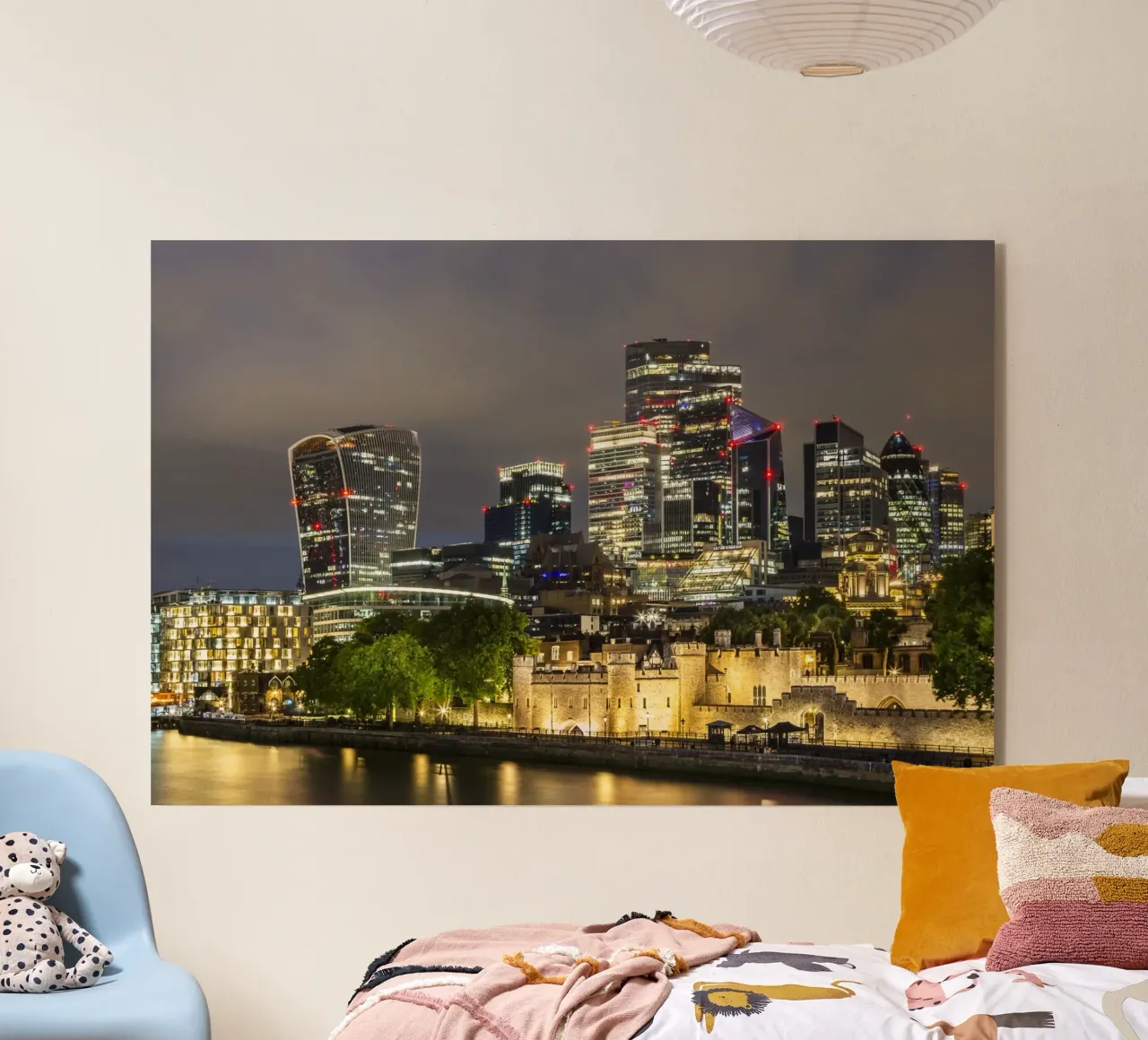 LONDEN Architectuur door de eeuwen heen acryl van Melanie Viola