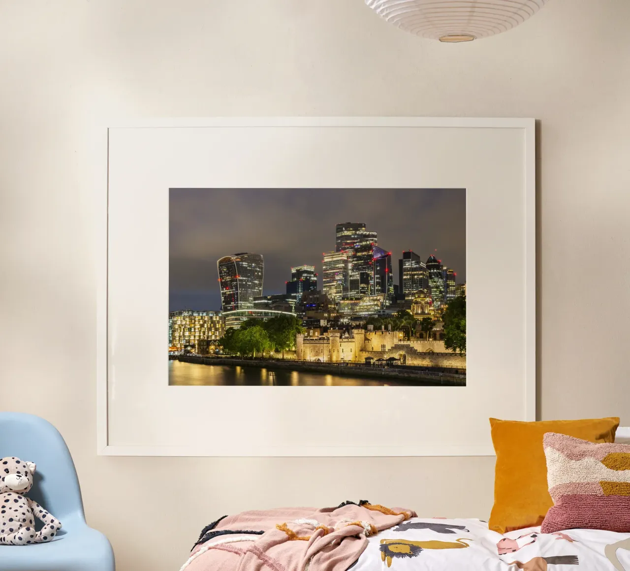 LONDEN Architectuur door de eeuwen heen poster met kunststof frame van Melanie Viola