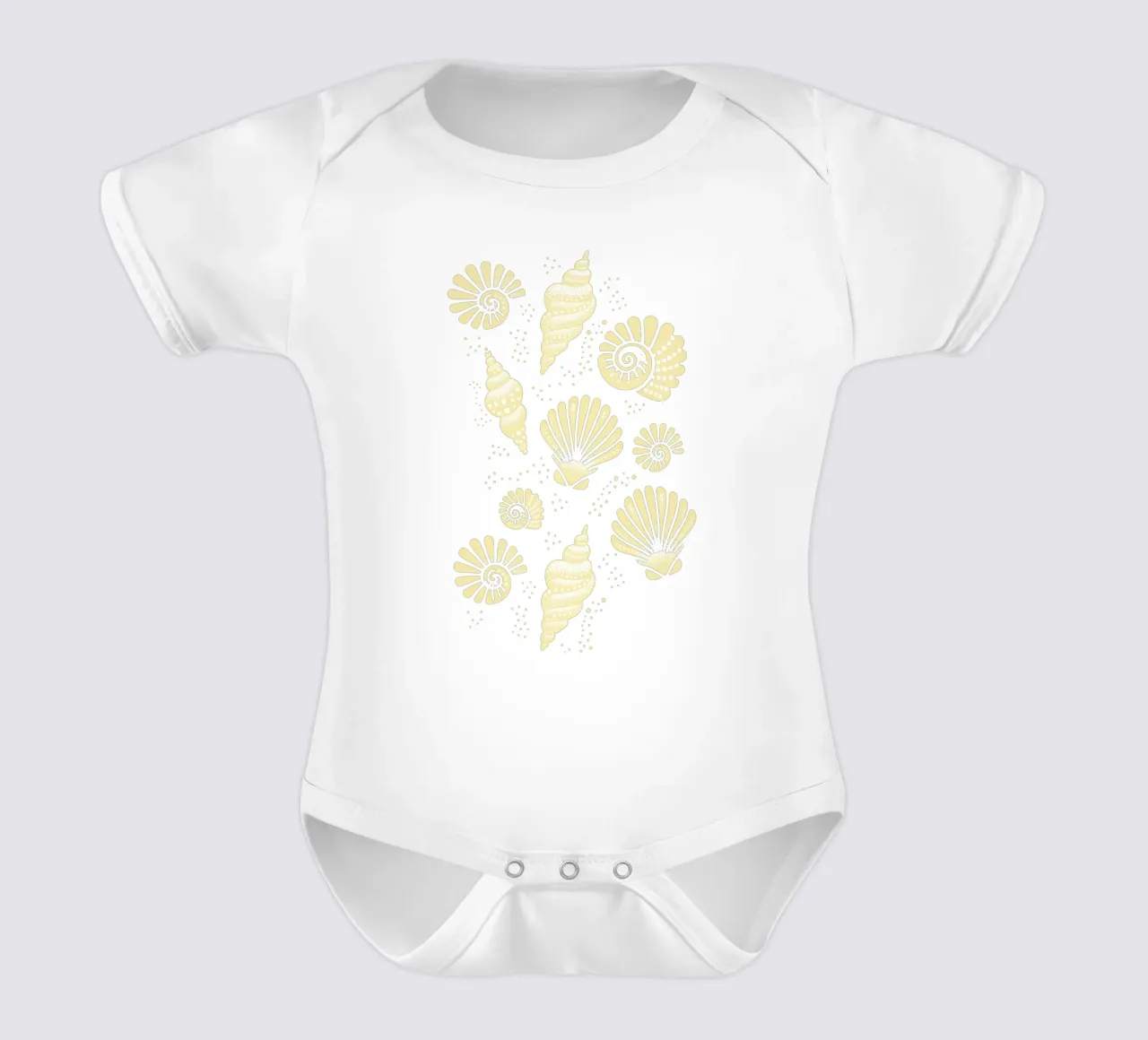 Coquillages Beurre Jaune body bébé de SilverPegasus