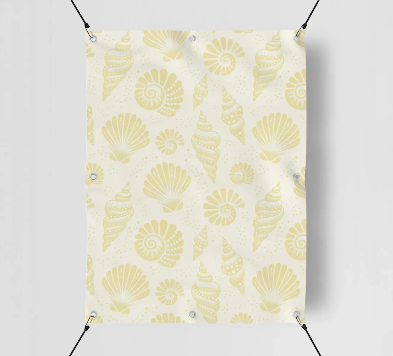 Conchiglie giallo burro telo in pvc da SilverPegasus
