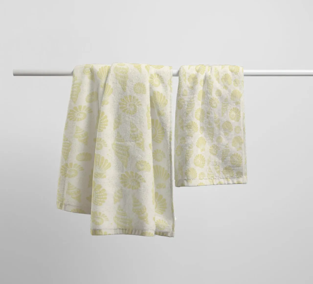Coquillages Beurre Jaune serviette de bain de SilverPegasus