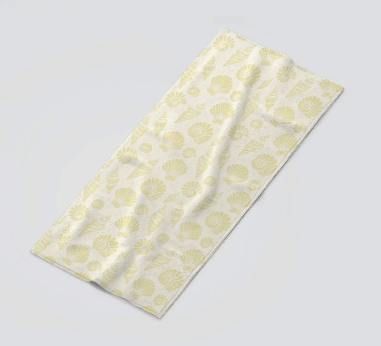 Conchiglie giallo burro telo mare da SilverPegasus