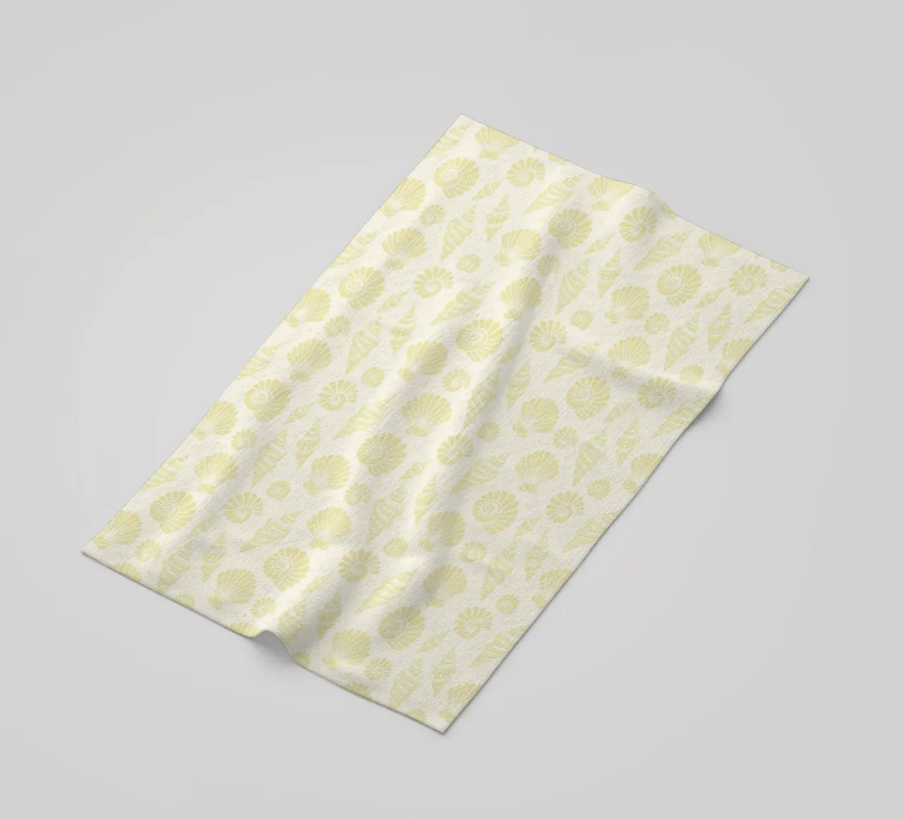 Conchiglie giallo burro telo mare da SilverPegasus