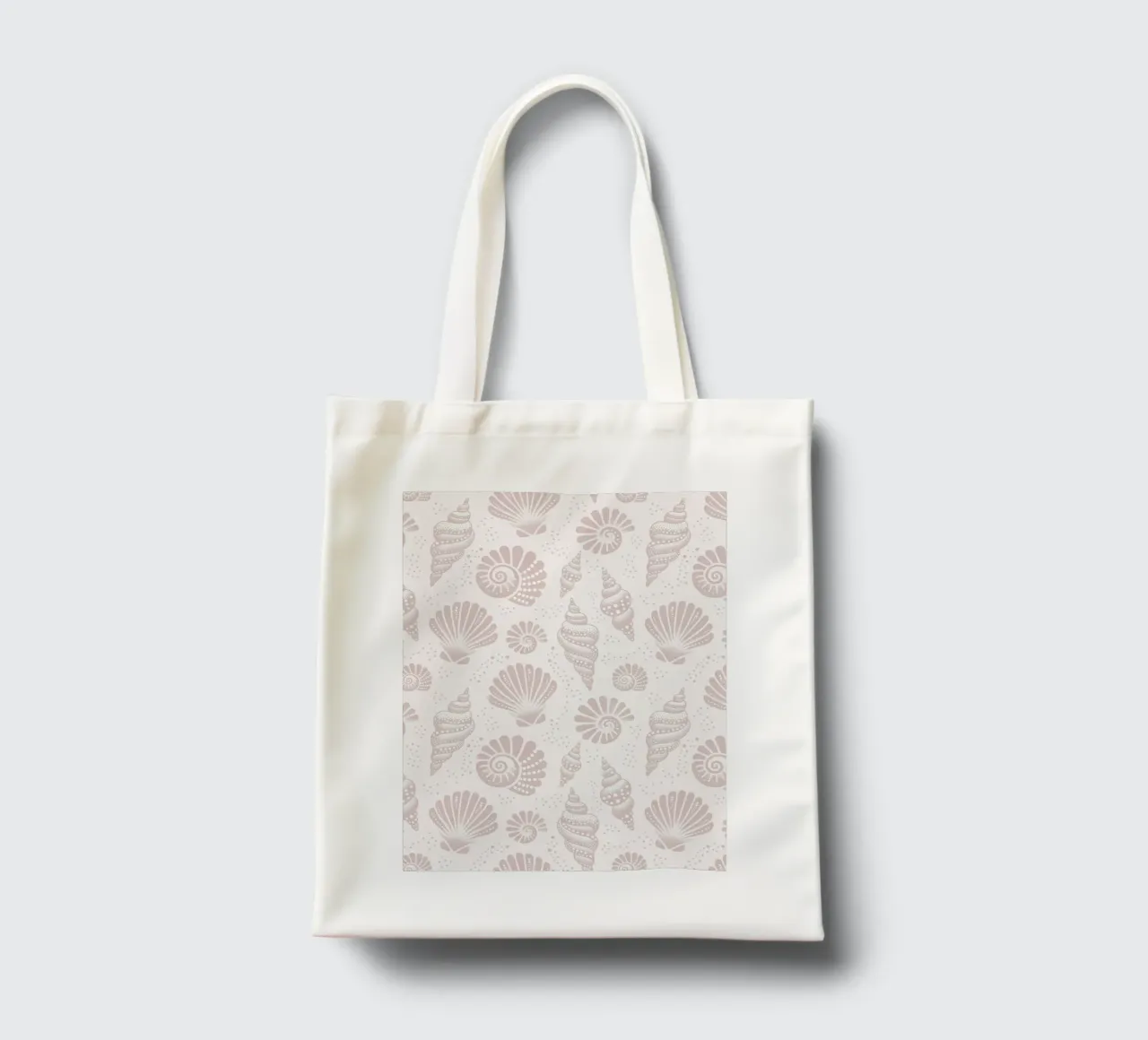 Conchiglie color grigio borsa in juta da SilverPegasus