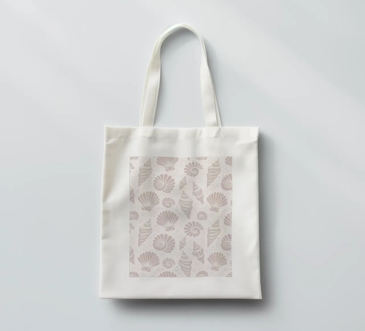 Conchiglie color grigio borsa in juta da SilverPegasus