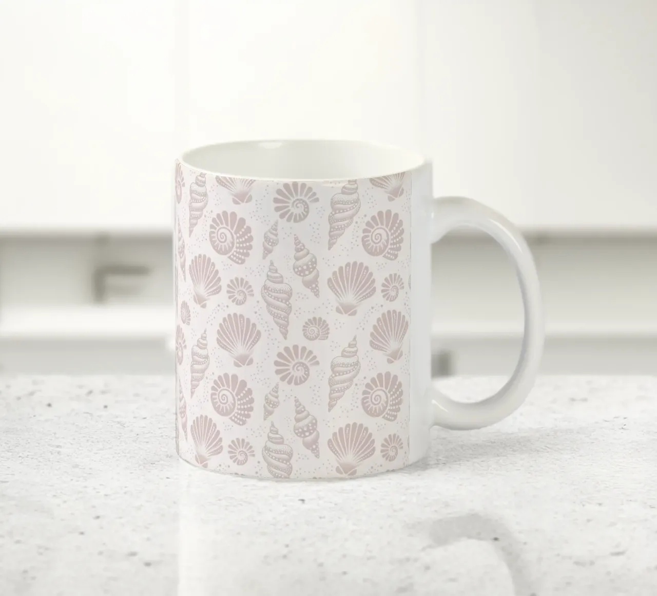 Conchiglie color grigio tazza in ceramica da SilverPegasus