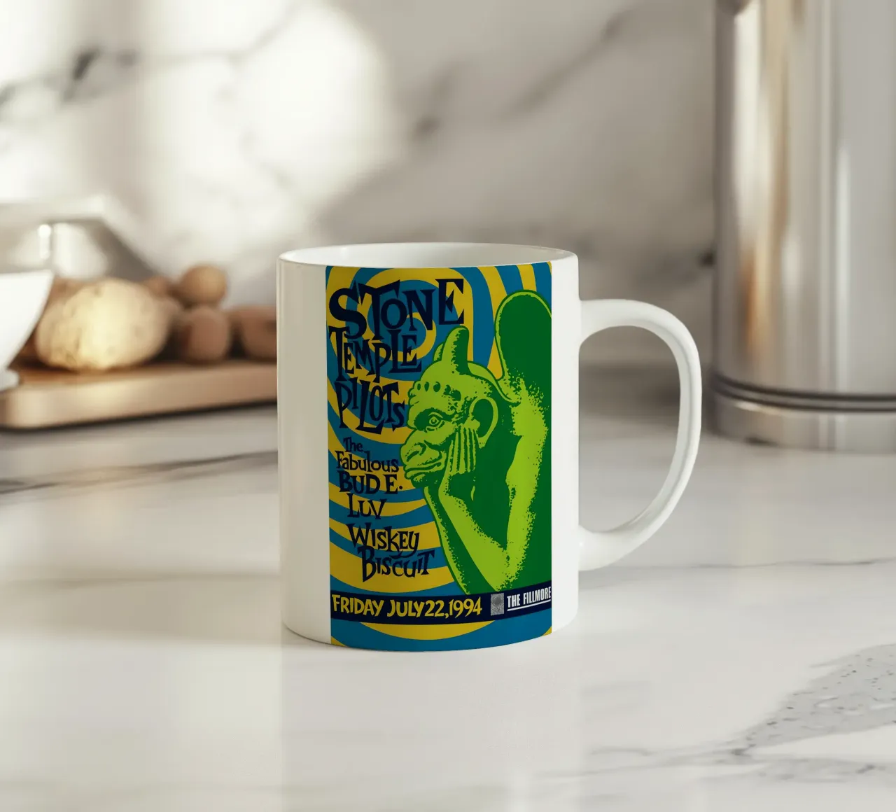 Stone Temple Pilots Fillmore 1994 Mini Concert ceramic mug by DGUnder