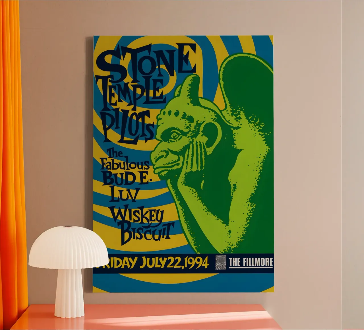 Stone Temple Pilots Fillmore 1994 Mini Concert canvas by DGUnder