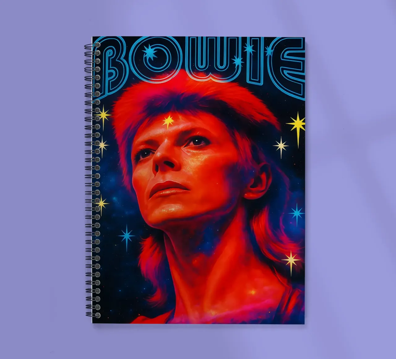 Studio B David Bowie - Non-Flocked Blacklight diario ad anelli da DGUnder