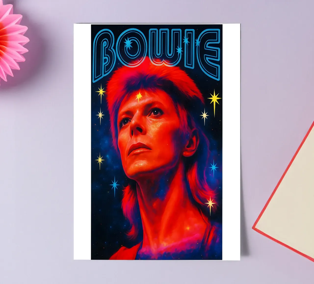 Studio B David Bowie - Non-Flocked Blacklight foglio adesivo da DGUnder