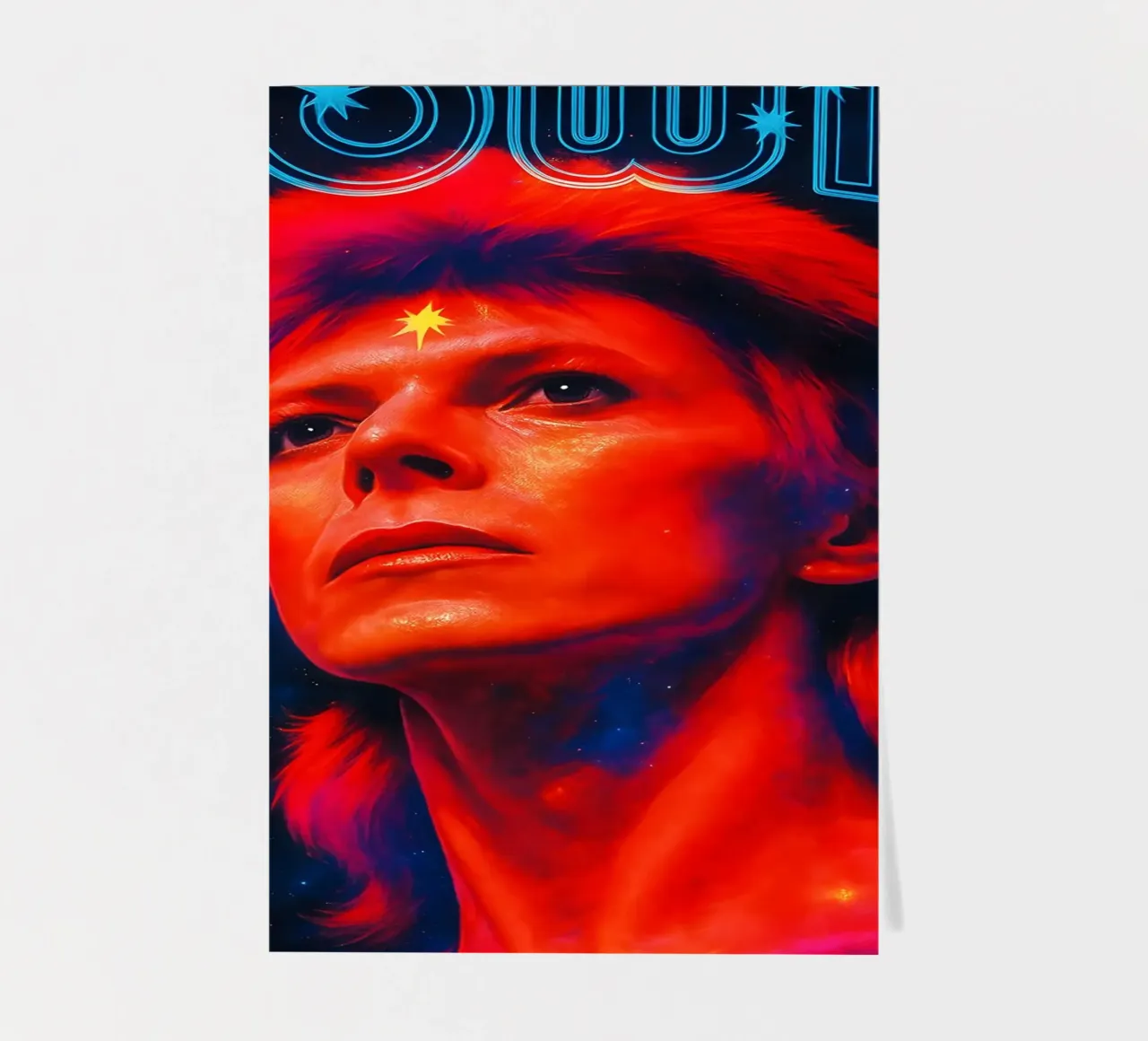 Studio B David Bowie - Non-Flocked Blacklight foglio adesivo da DGUnder