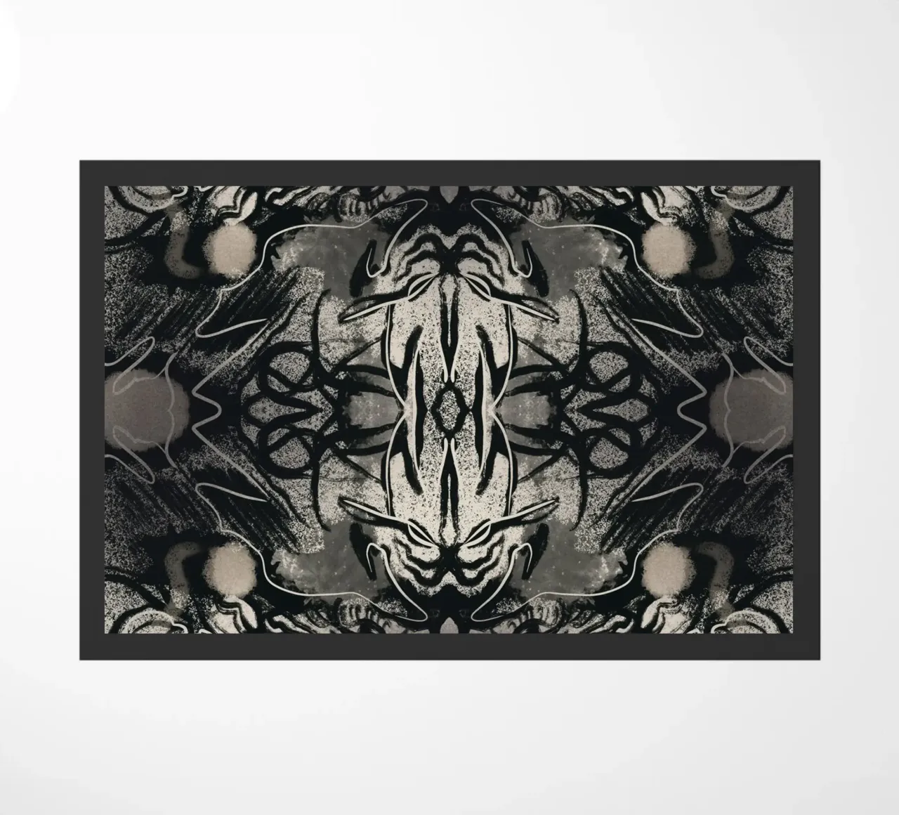 Rorschach 07 in bianco e nero zerbino da Little Dean